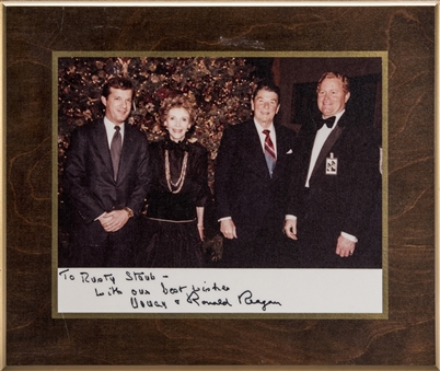 Ronald and Nancy Reagan Signed And Inscribed Photo Presented To Rusty Staub (Staub LOA & JSA)